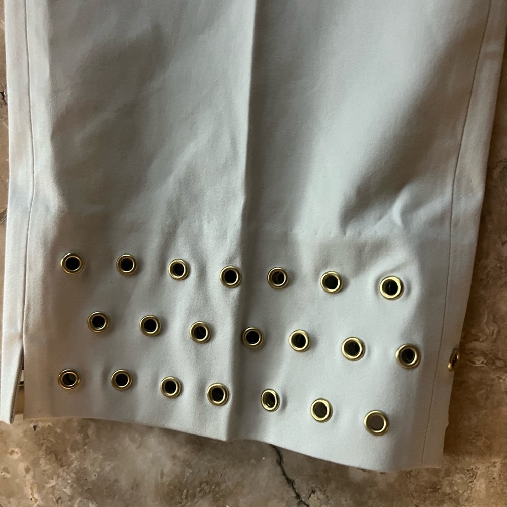 Jones New York signature 6 petite capris NWOT gold accents  at hem - Picture 6 of 10
